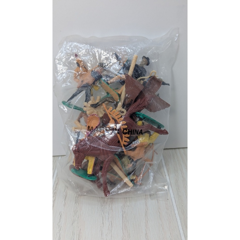 Learning Express Cowboys and Indians Figures Set Cake‎ toppers diorama